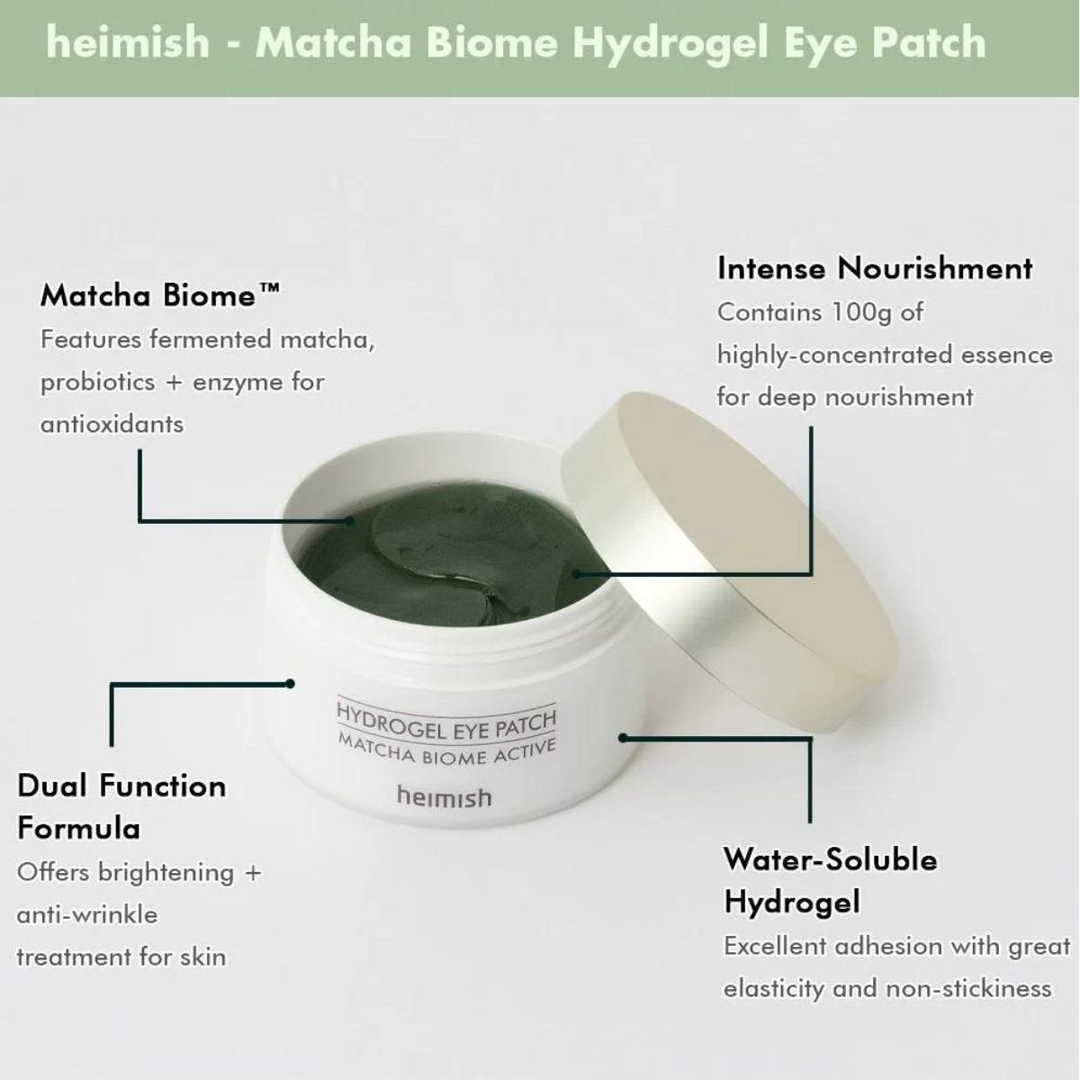 Matcha Biome Hydrogel Eye Patch 60ea