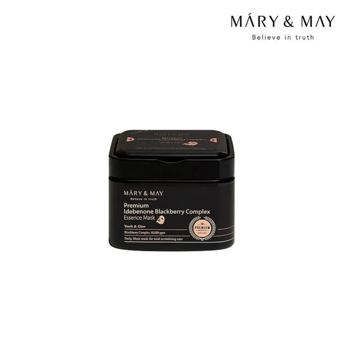 MARY&MAY Premium Idebenon Blackberry Complex Essence Mask 20ea 