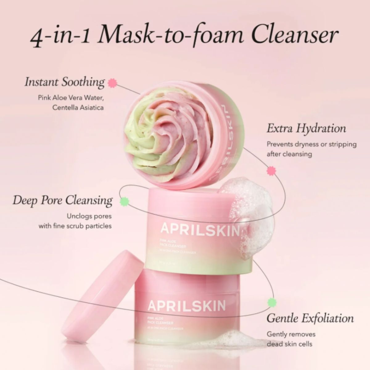 Pink Aloe Pack Cleanser 120g
