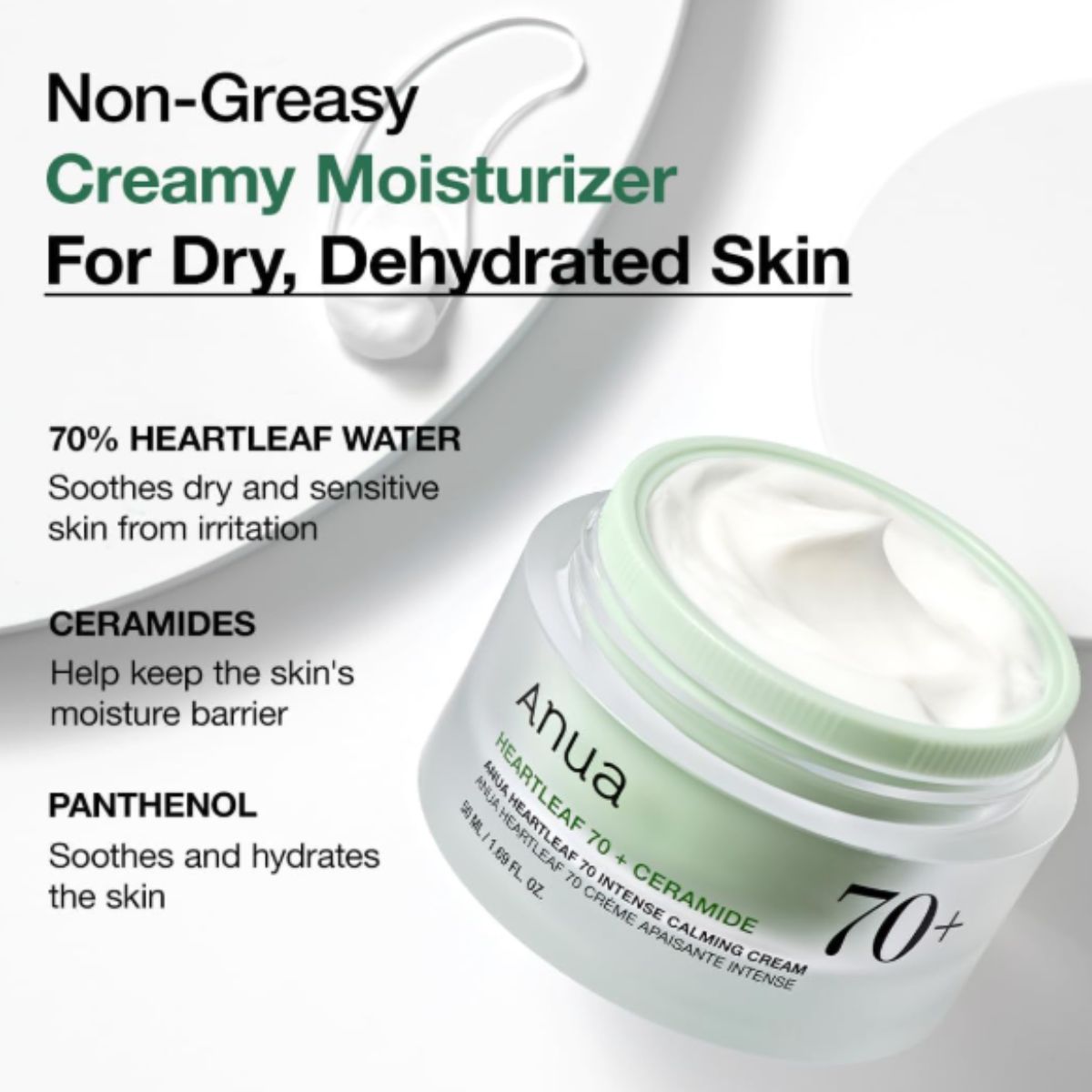 Heartleaf 70% Intense Calming Cream 50mL