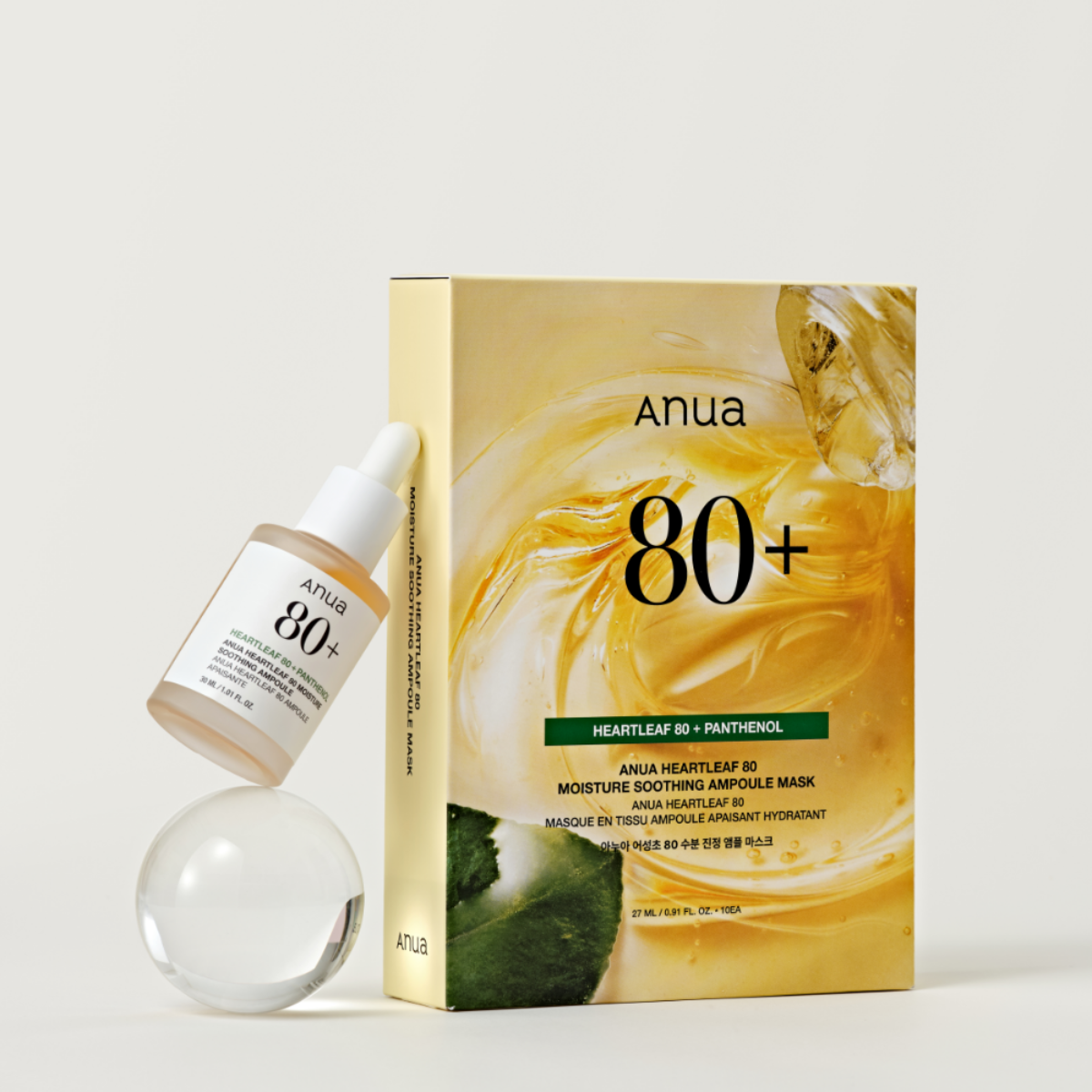 Heartleaf 80 Moisture Soothing Ampoule Mask 27mL