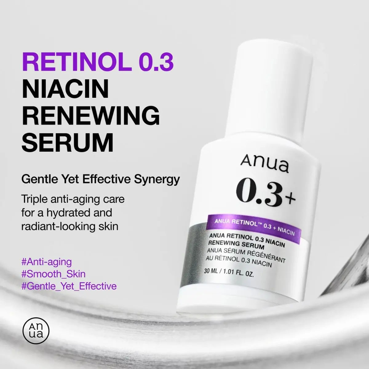 ANUA Nano Retinol 0.3% + Niacin Renewing Serum 30mL – Seven Young