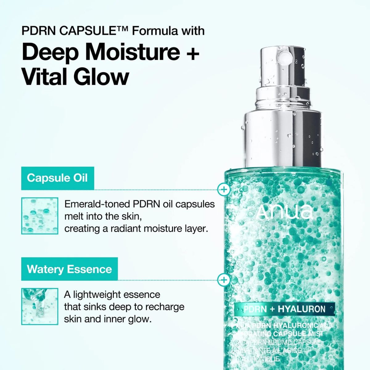 PDRN Hyaluronic Acid Hydrating Capsule Mist 100mL