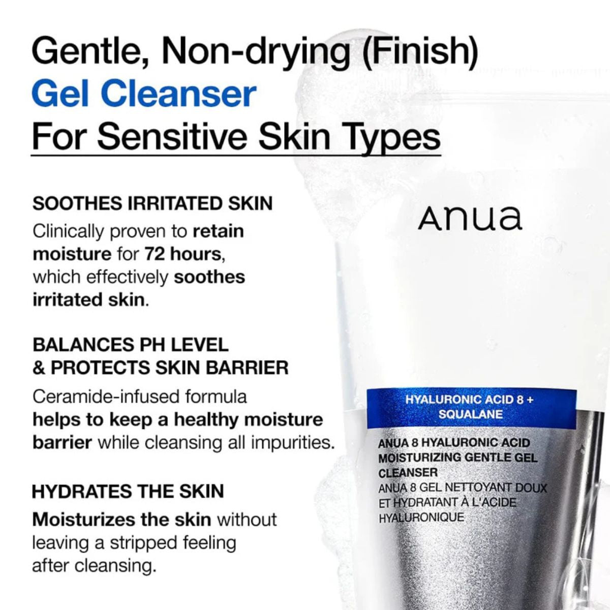 8 Hyaluronic Acid Moisturizing Gentle Gel Cleanser 150mL