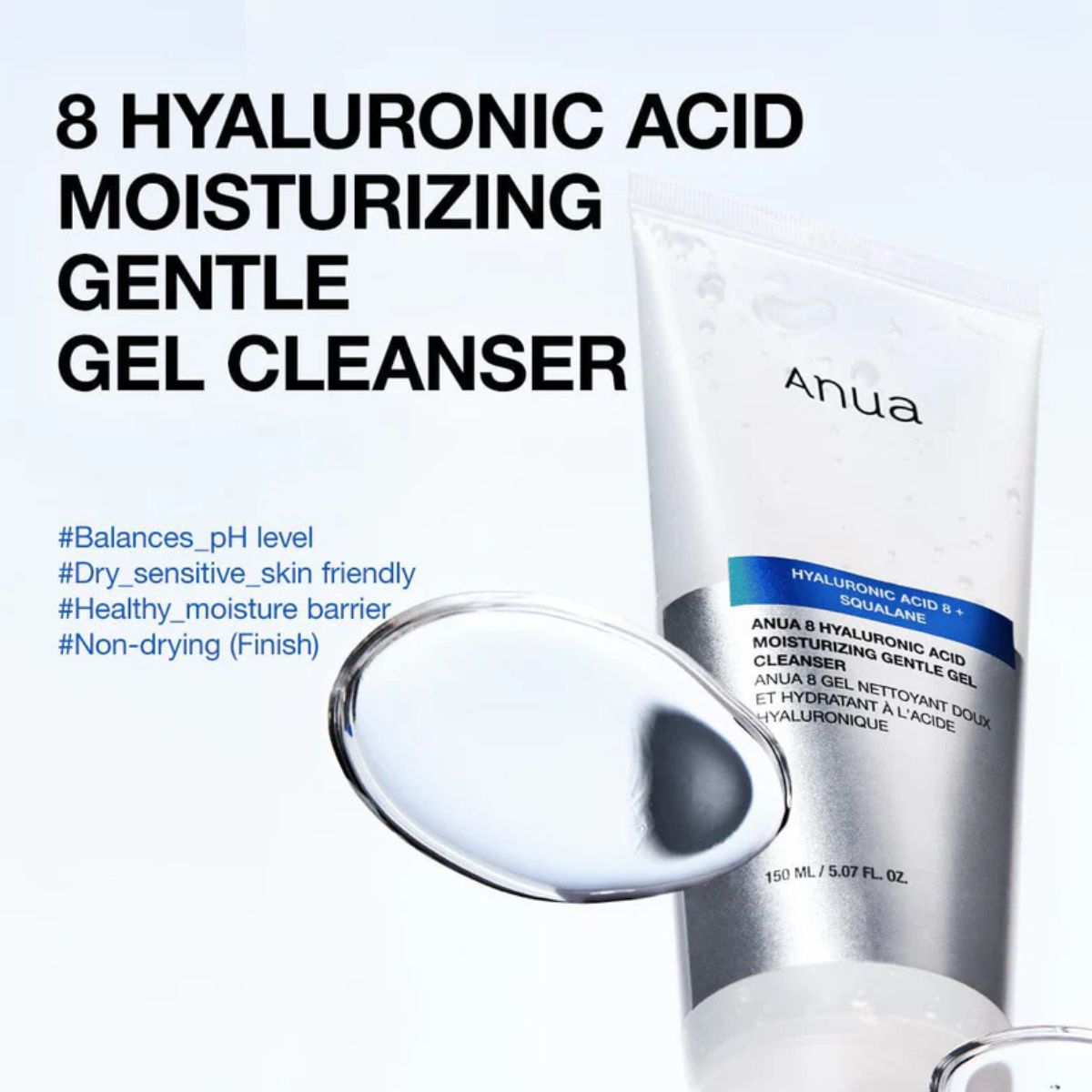 8 Hyaluronic Acid Moisturizing Gentle Gel Cleanser 150mL