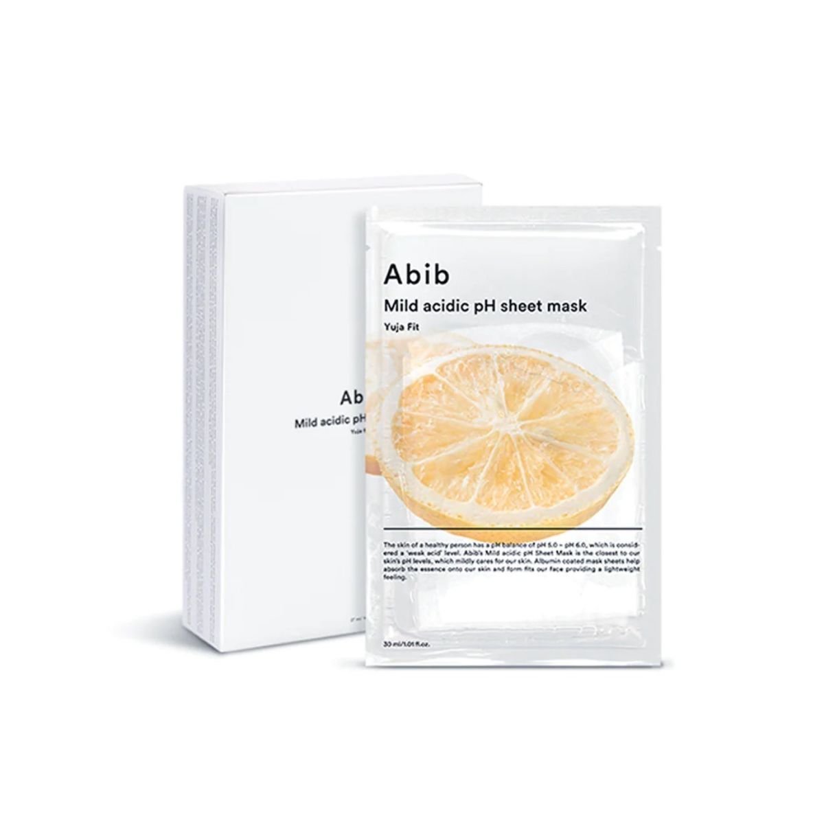 Mild Acidic pH Sheet Mask Yuja Fit