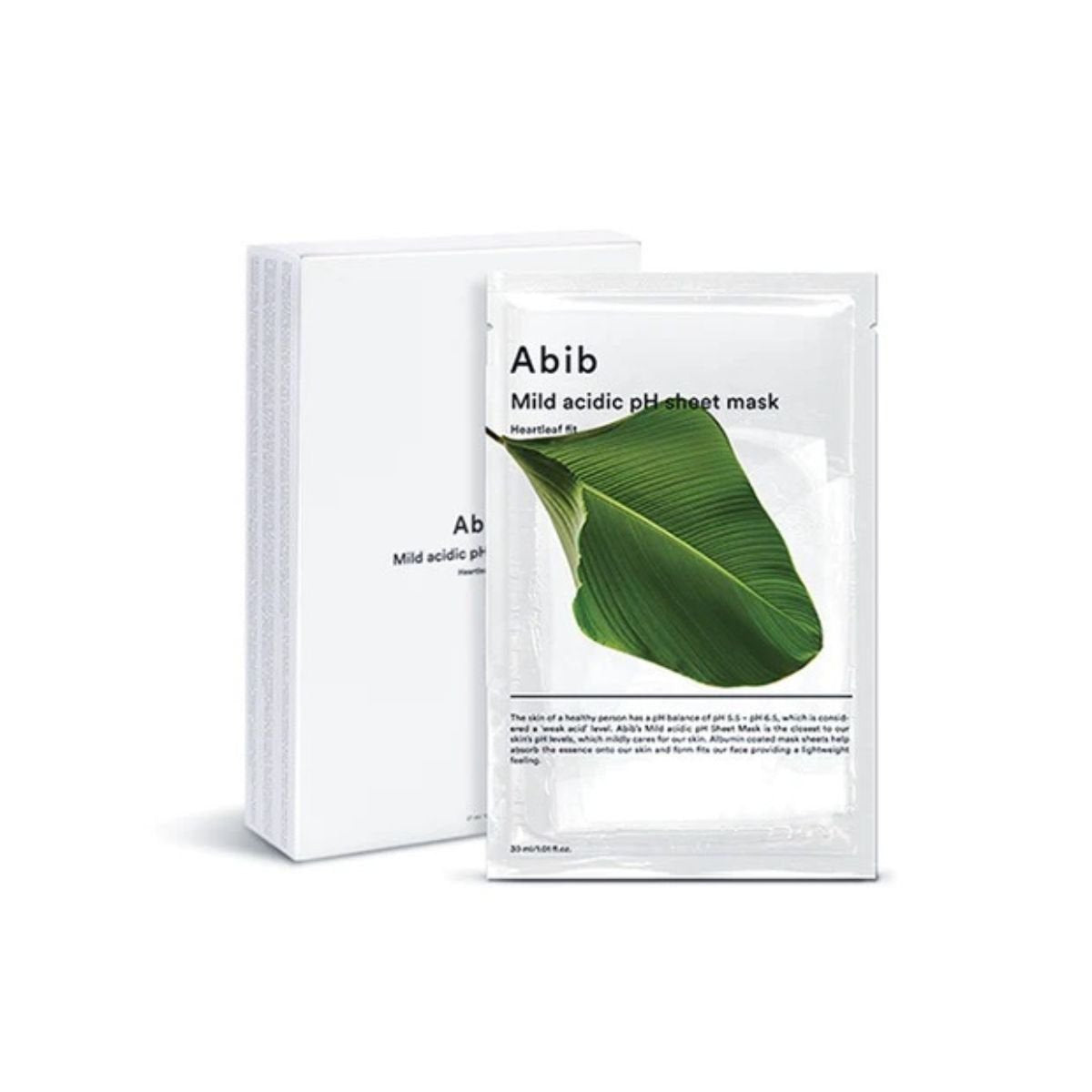 Mild Acidic pH Sheet Mask Hearthleaf Fit