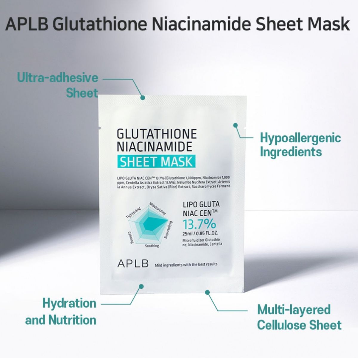 Glutathione Niacinamide Sheet Mask
