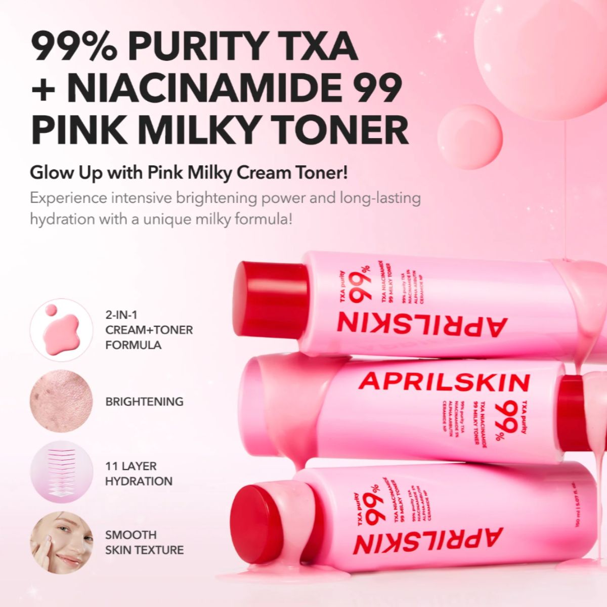 TXA Niacinamide Toning Shot 99 Milky Toner 150mL
