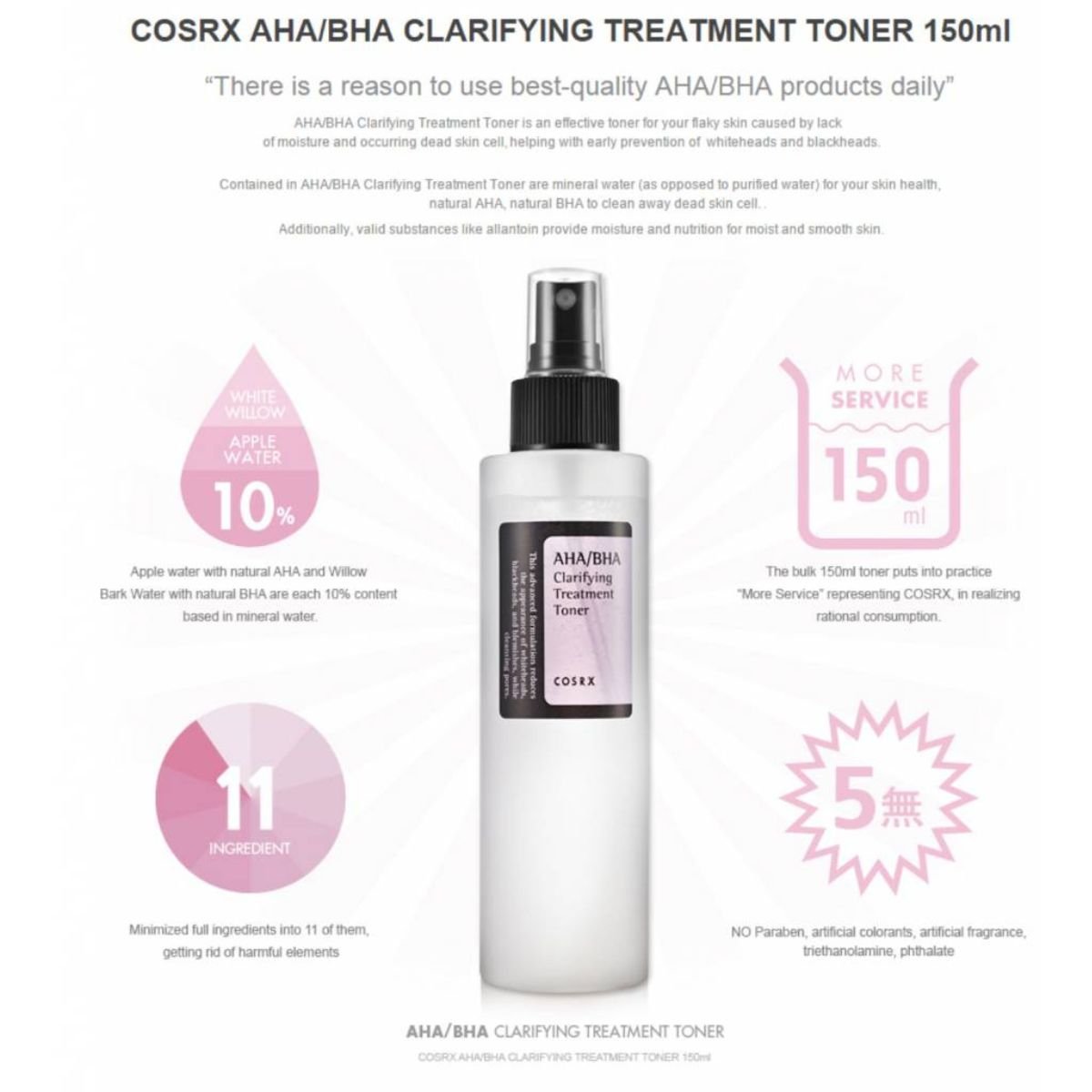 AHA BHA Clarifying Treatment Toner 150mL