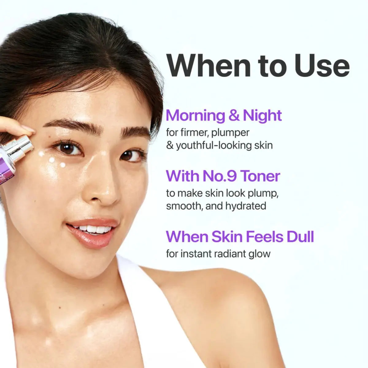 Conseils d'utilisation du No.9 NAD Bio Lifting Essence 50mL