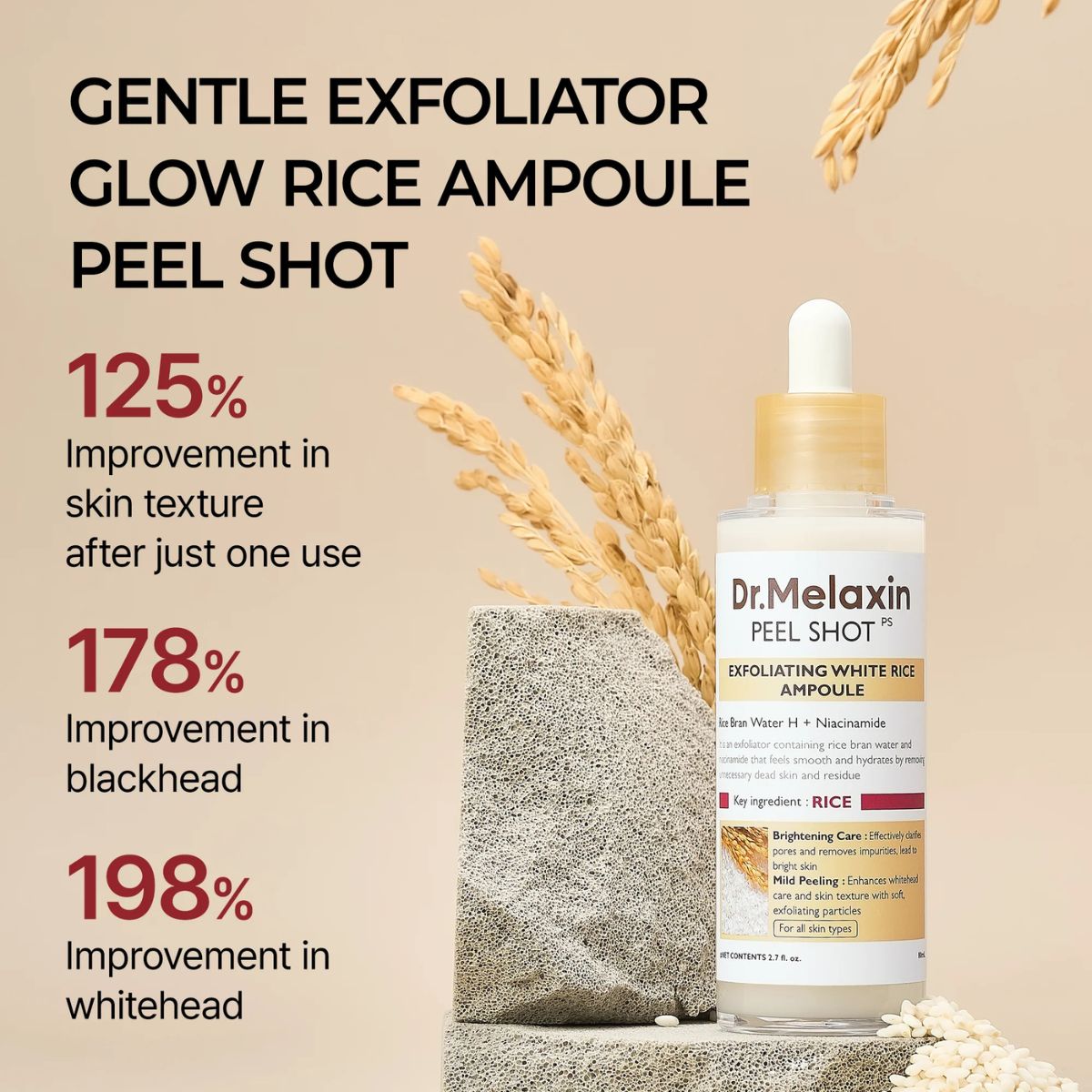Peel Shot Exfoliating White Rice Ampoule 80mL