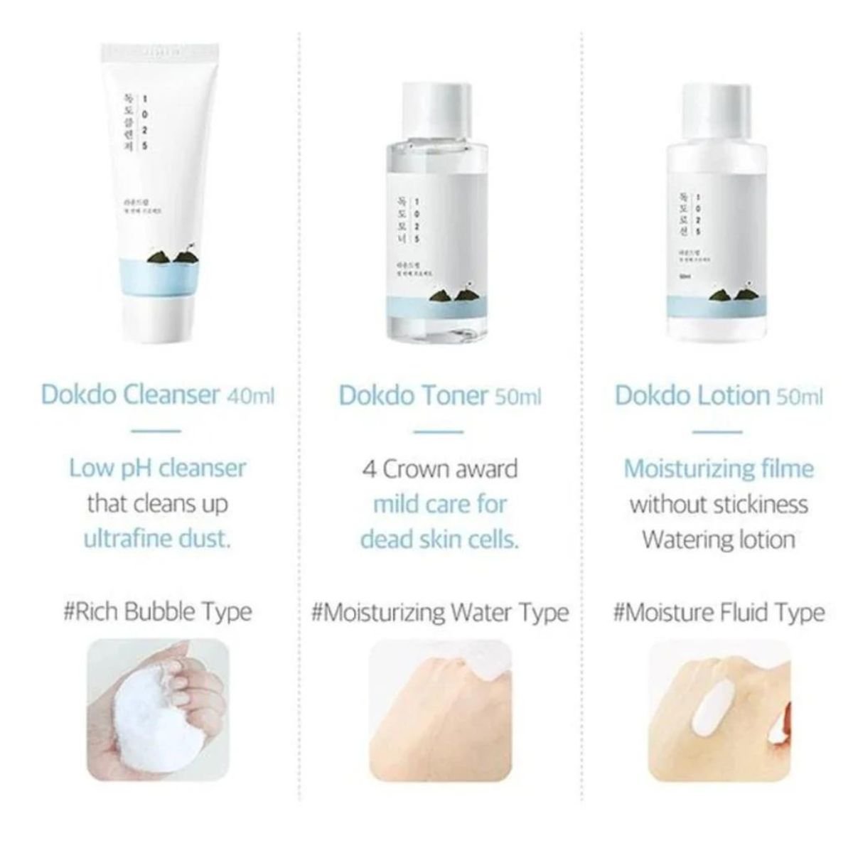 On The Go Kit (Cleanser 40mL + Toner 50mL + Lotion 50mL)