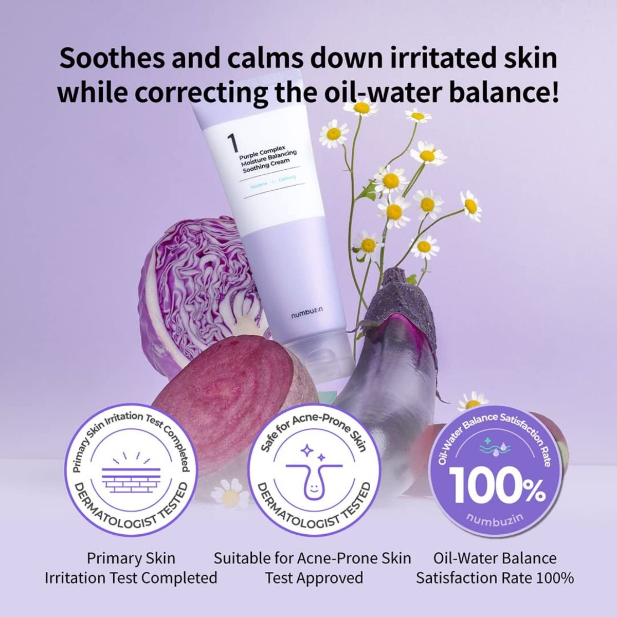 No.1 Purple Complex Moisture Balancing Soothing Cream 100mL