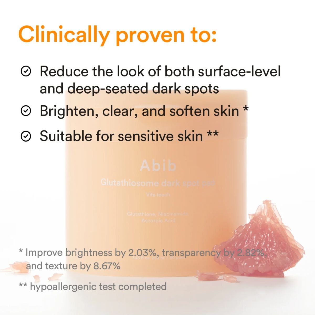 Glutathiosome Dark Spot Pad Vita Touch 60pads