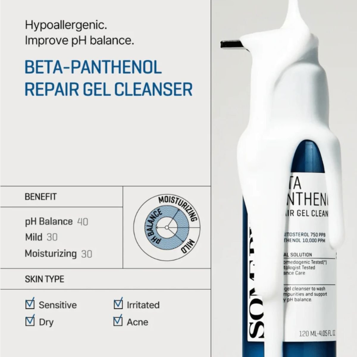 Beta Panthenol Repair Gel Cleanser 120mL
