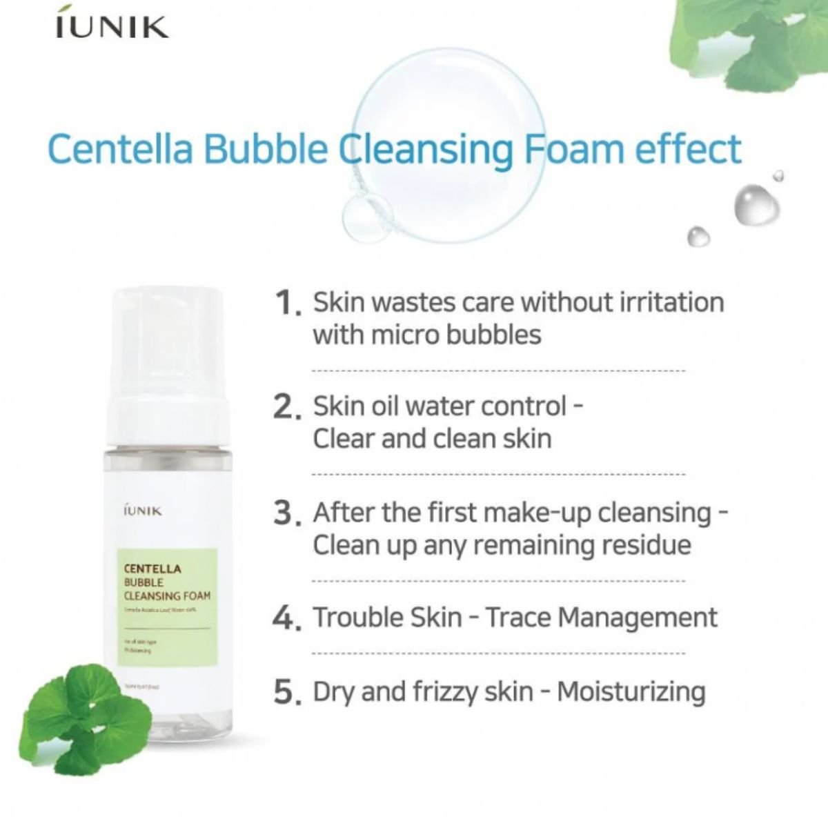 Centella Bubble Cleansing Foam 150mL