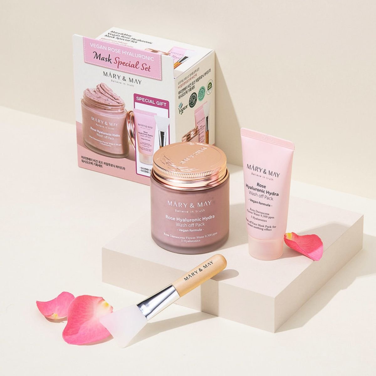 Vegan Hyaluronic Hydra Wash Off Mask Special Gift Set