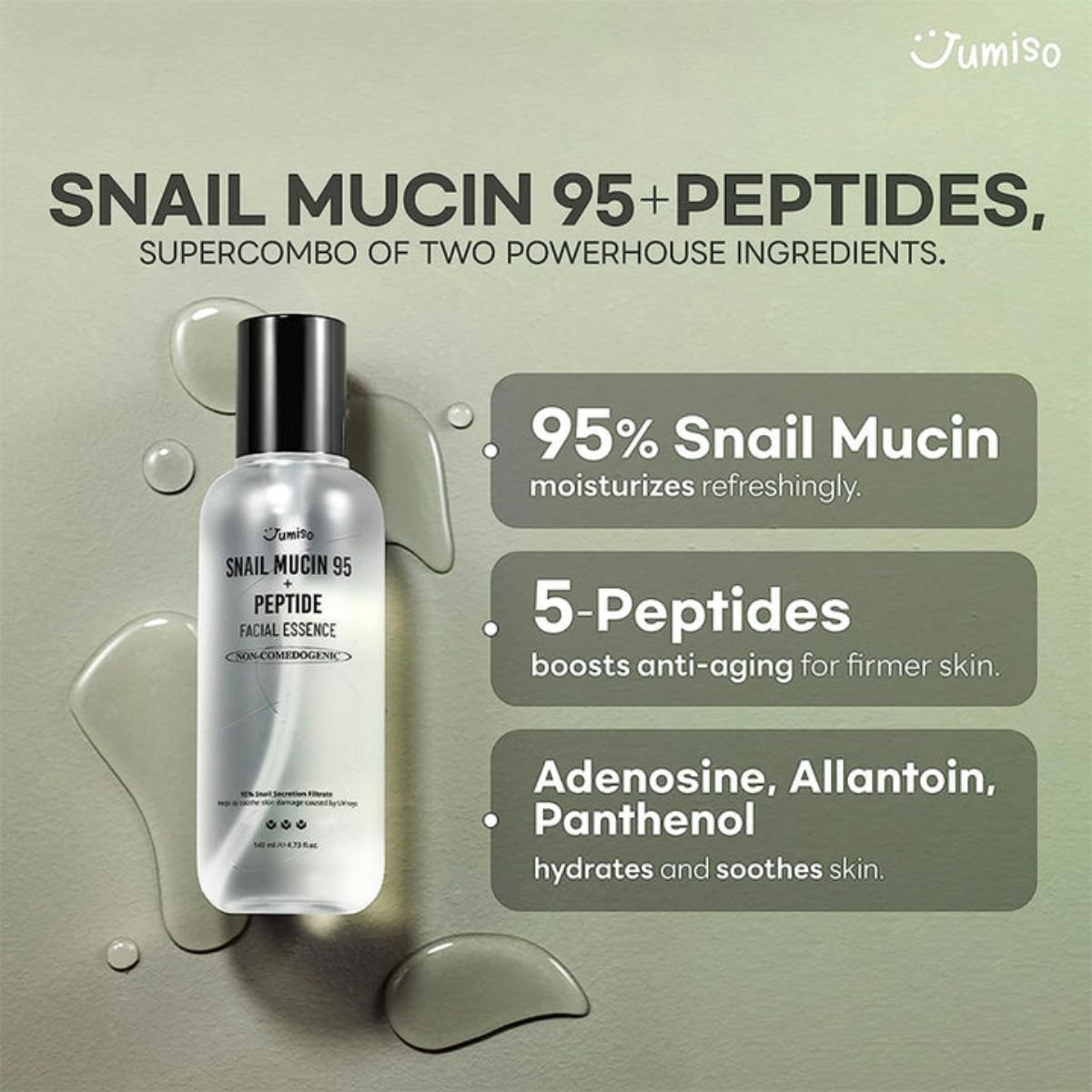 Snail Mucin 95 + Peptide Facial Essence 140mL