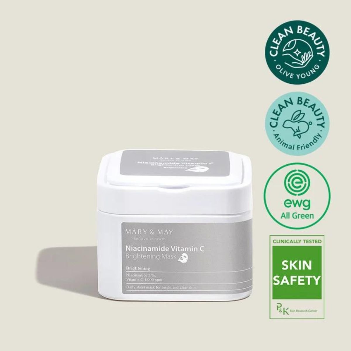 Niacinamide Vitamin C Brightening Mask 30pcs