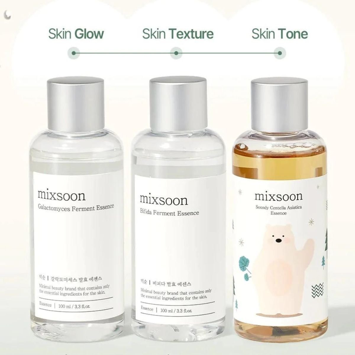 Essence Layering Set No.1(Soondy Centella Asiatica + Galactomyces + Bifida) 100ml*3ea