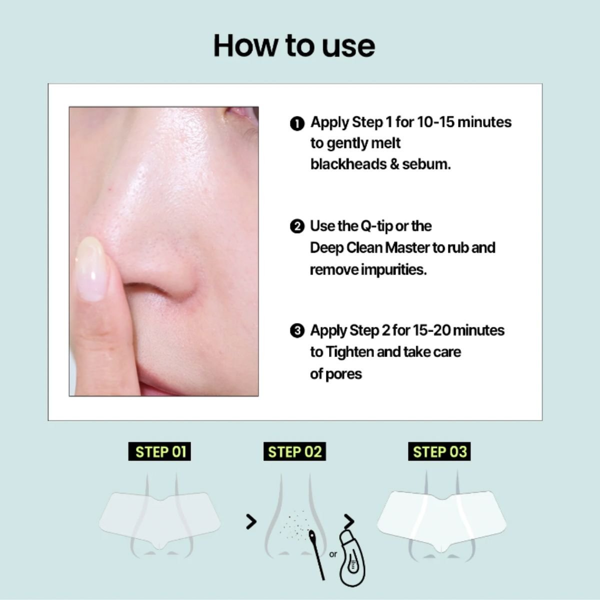 Natural Mild Clear Nose Pack 5ea
