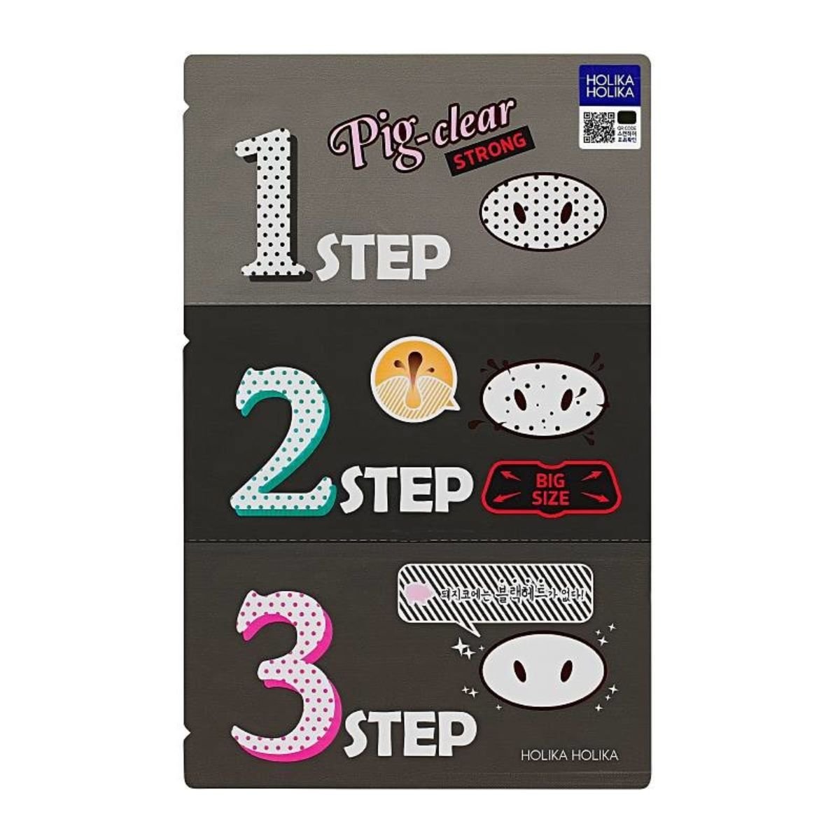 Pig Nose Clear Black Head 3 Step Kit Strong