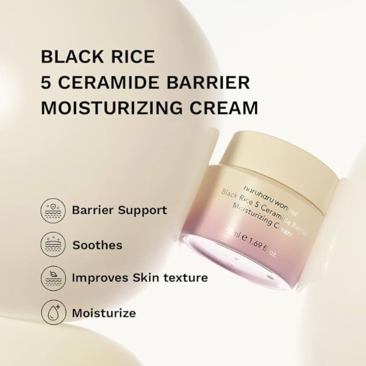 Black Rice 5 Ceramide Barrier Moisturizing Cream 50mL