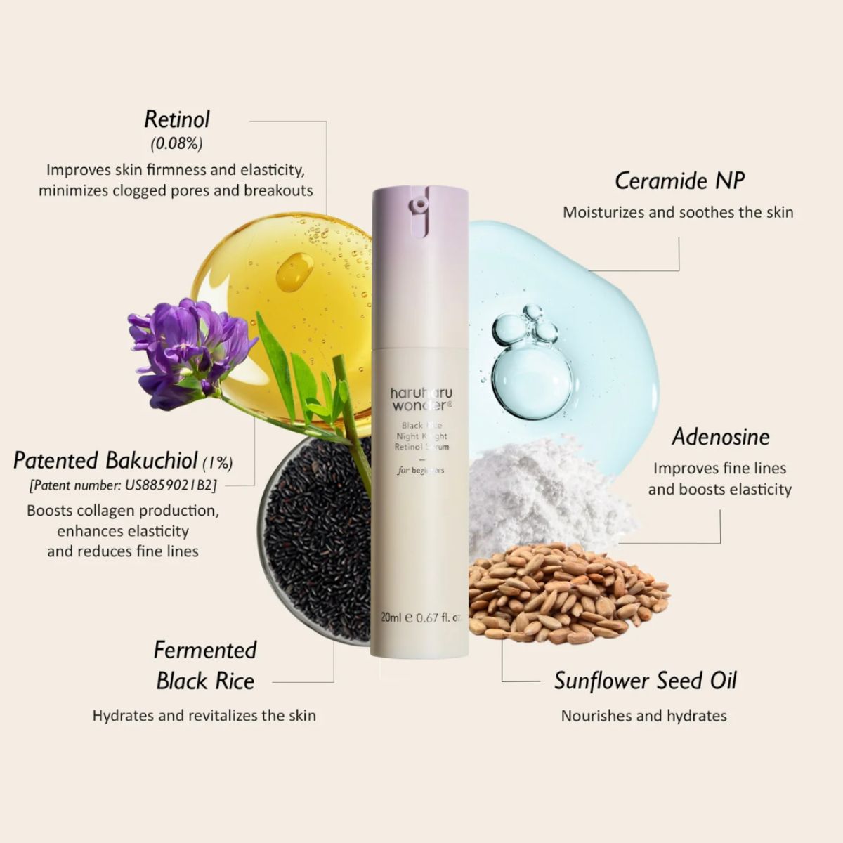 Black Rice Night Knight Retinol Serum 20mL