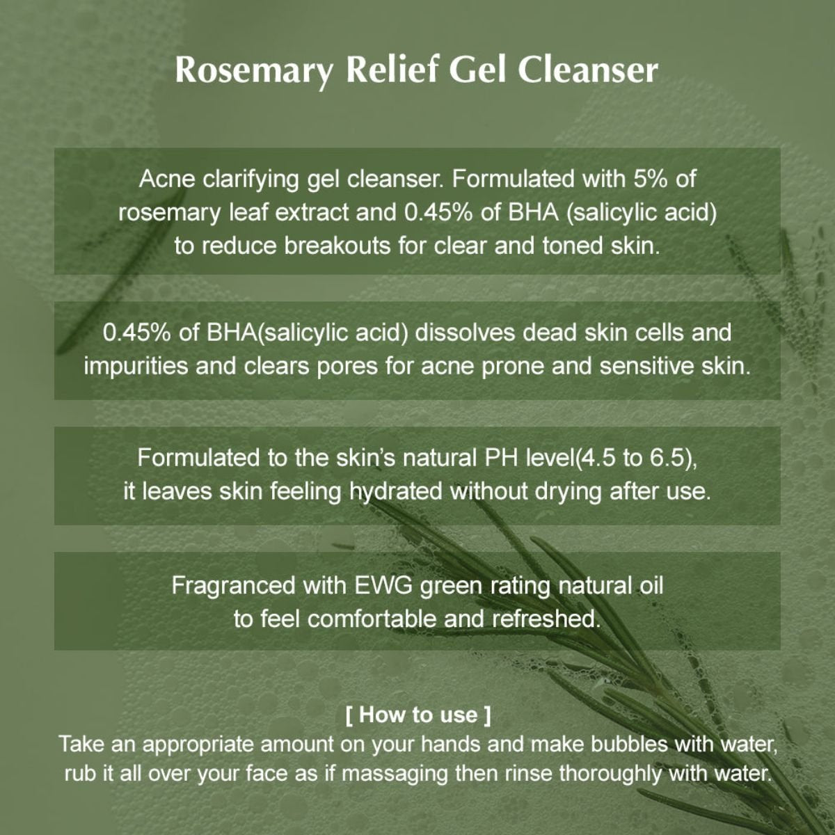 Rosemary Relief Gel Cleanser 150mL