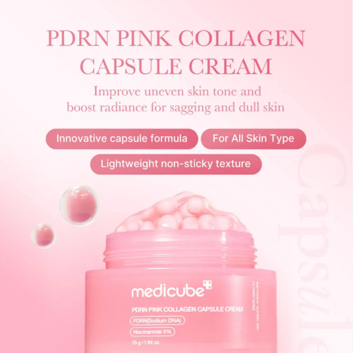 PDRN Pink Collagen Capsule Cream 55g Medicube