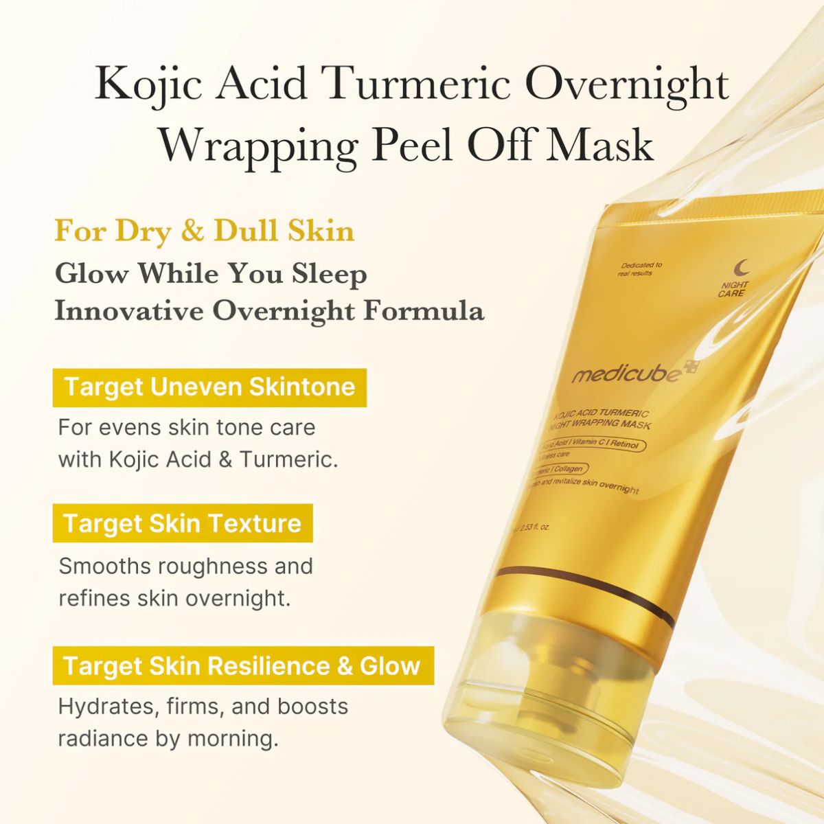 Kojic Acid Turmeric Night Wrapping Mask 75mL