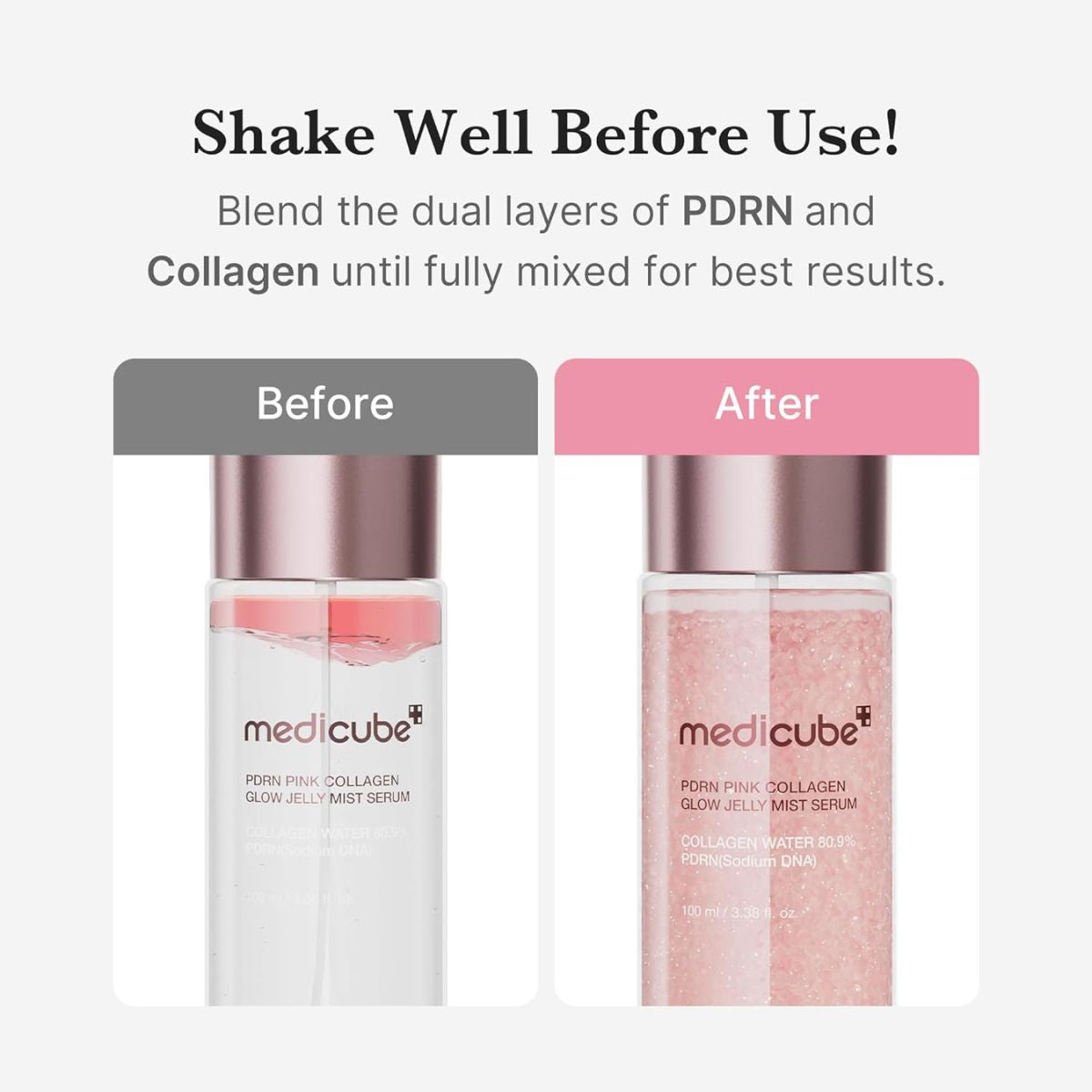 PDRN Pink Collagen Glow Jelly Mist Serum 100mL