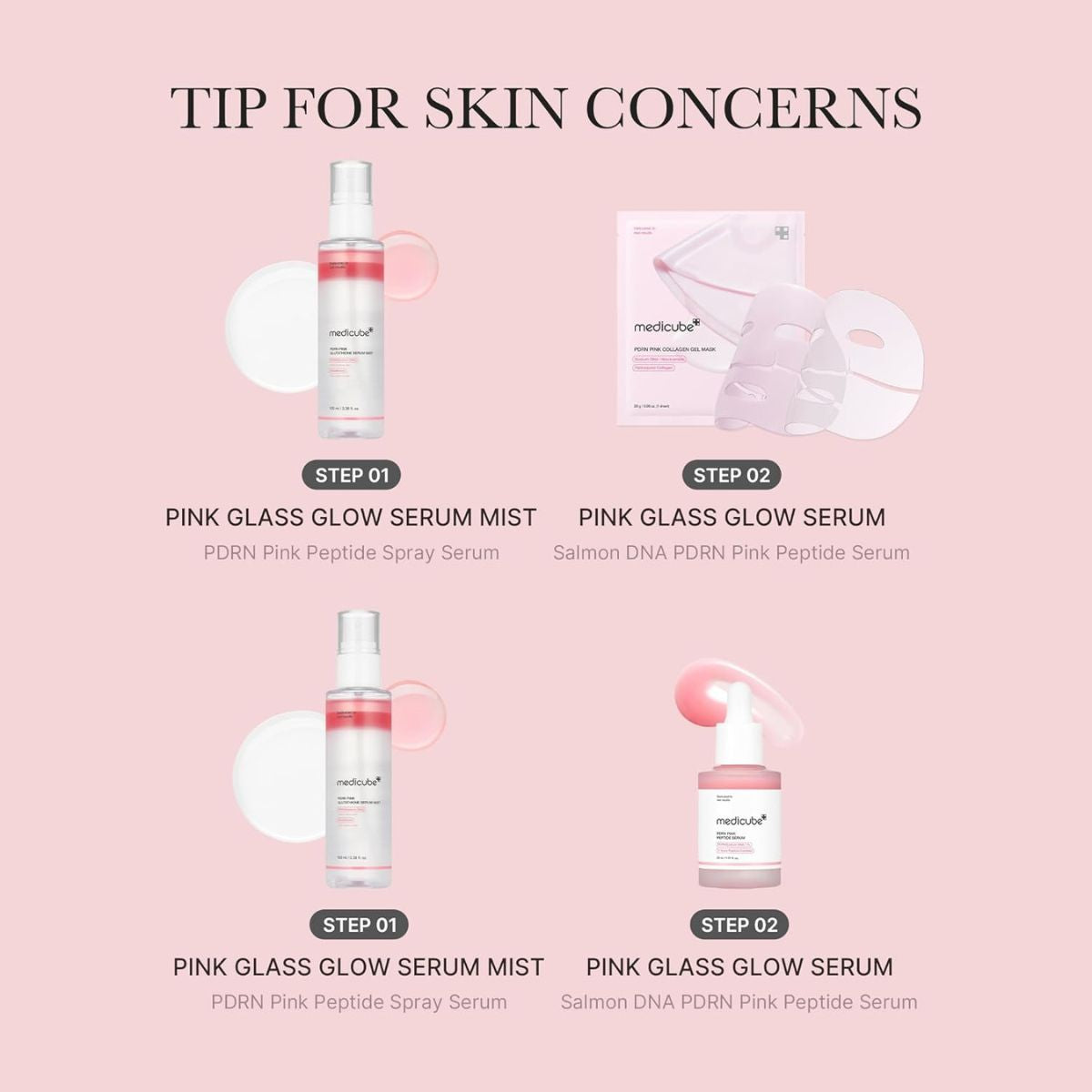 PDRN Pink Glutathione Serum Mist 100mL