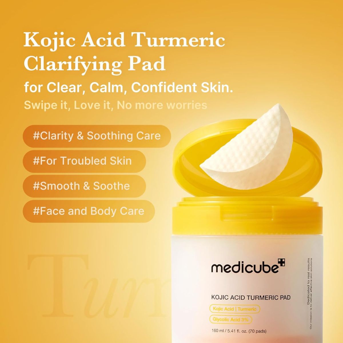 Kojic Acid Turmeric Pad 70pcs