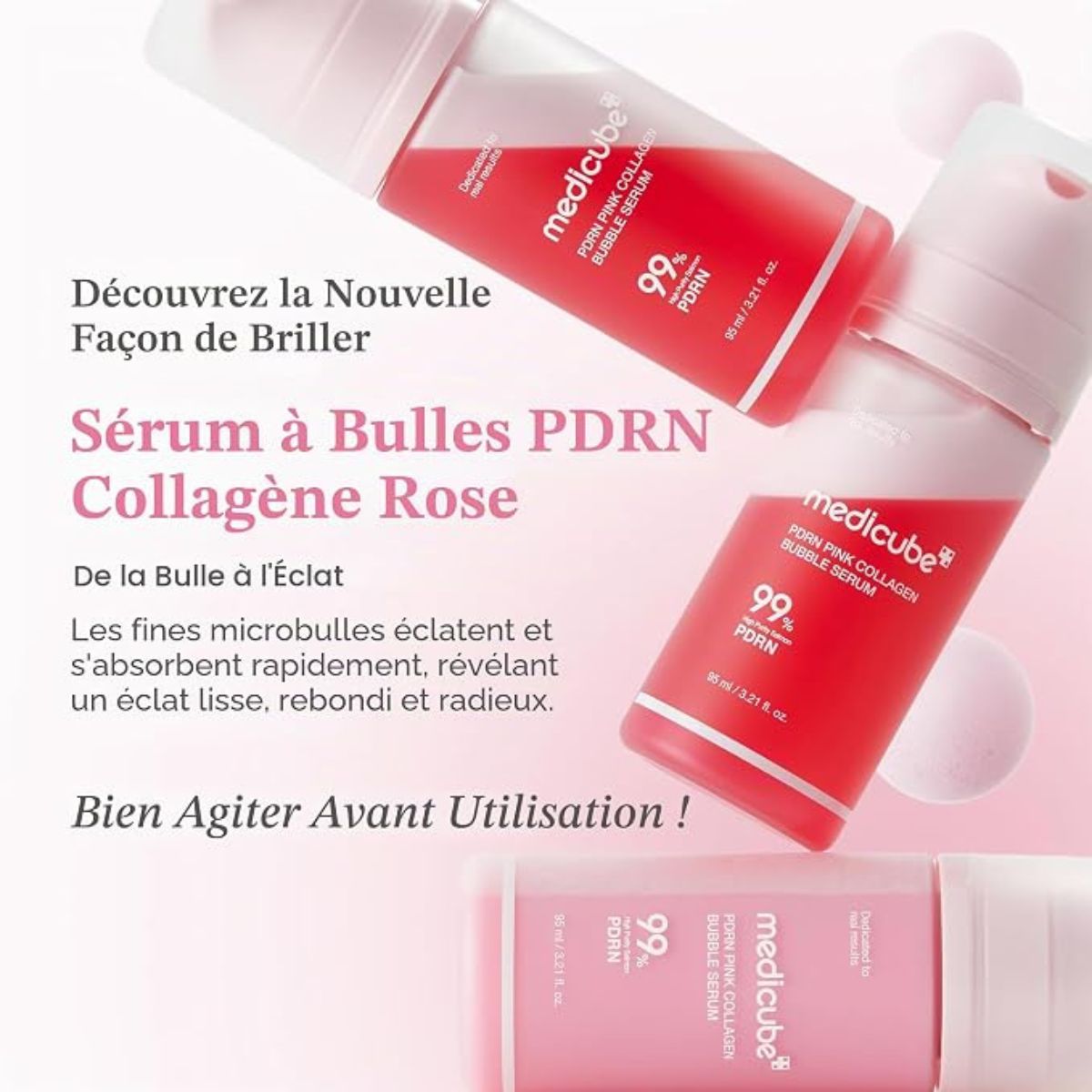 PDRN Pink Collagen Bubble Serum 95mL