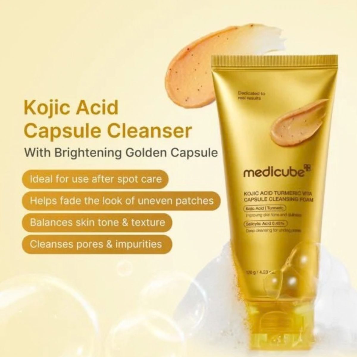 Kojic Acid Turmeric Vita Capsule Cleansing Foam 120g