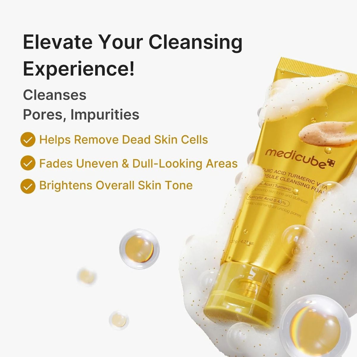 Kojic Acid Turmeric Vita Capsule Cleansing Foam 120g