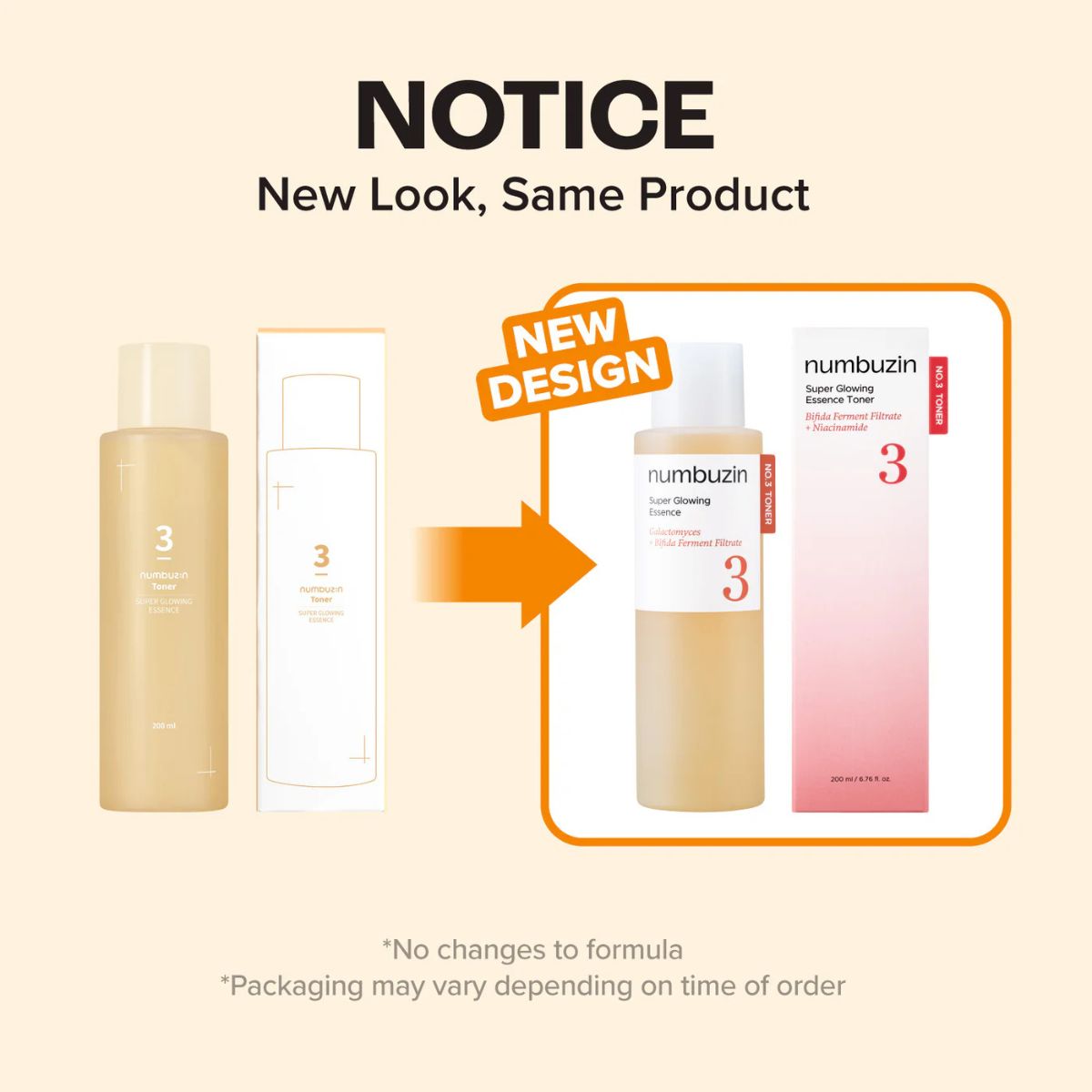 No.3 Super Glowing Essence Toner 200mL