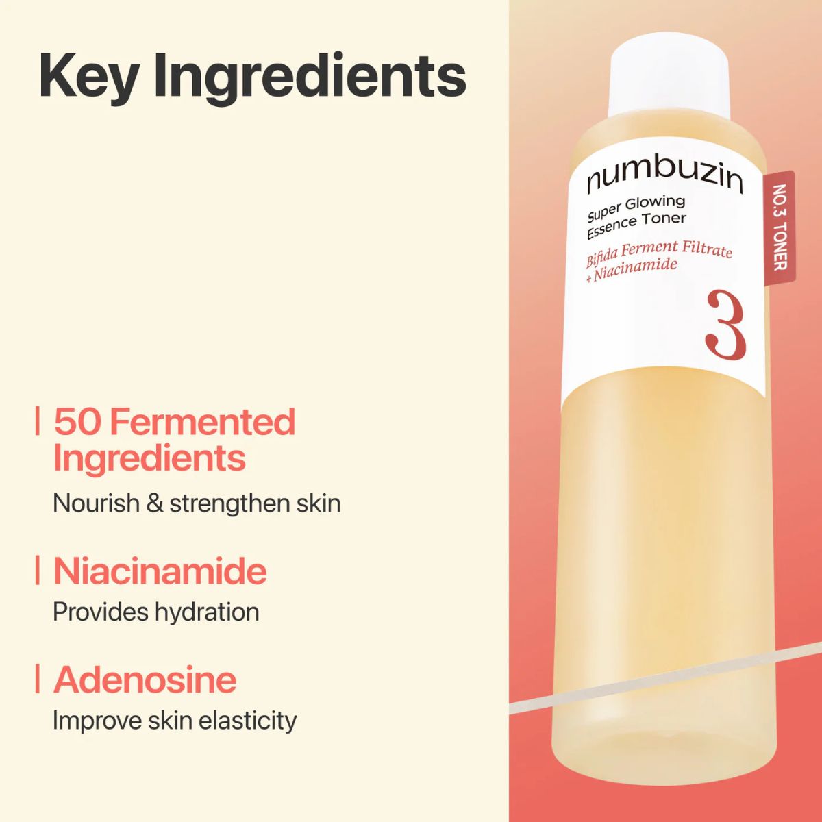 No.3 Super Glowing Essence Toner 200mL