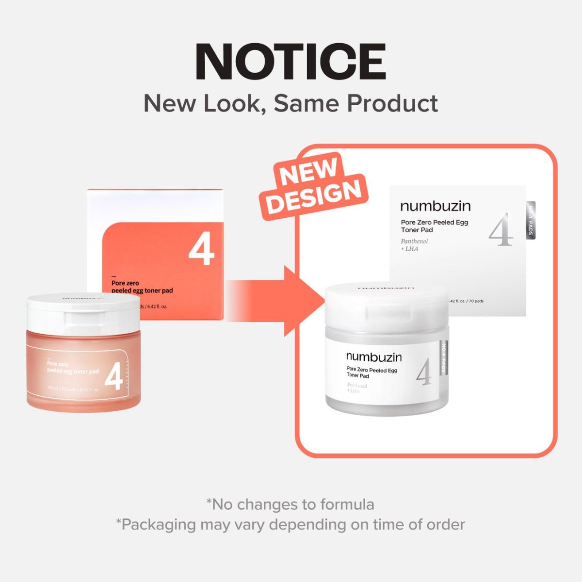 No.4 Pore Zero Peeled Egg Toner Pad 70ea