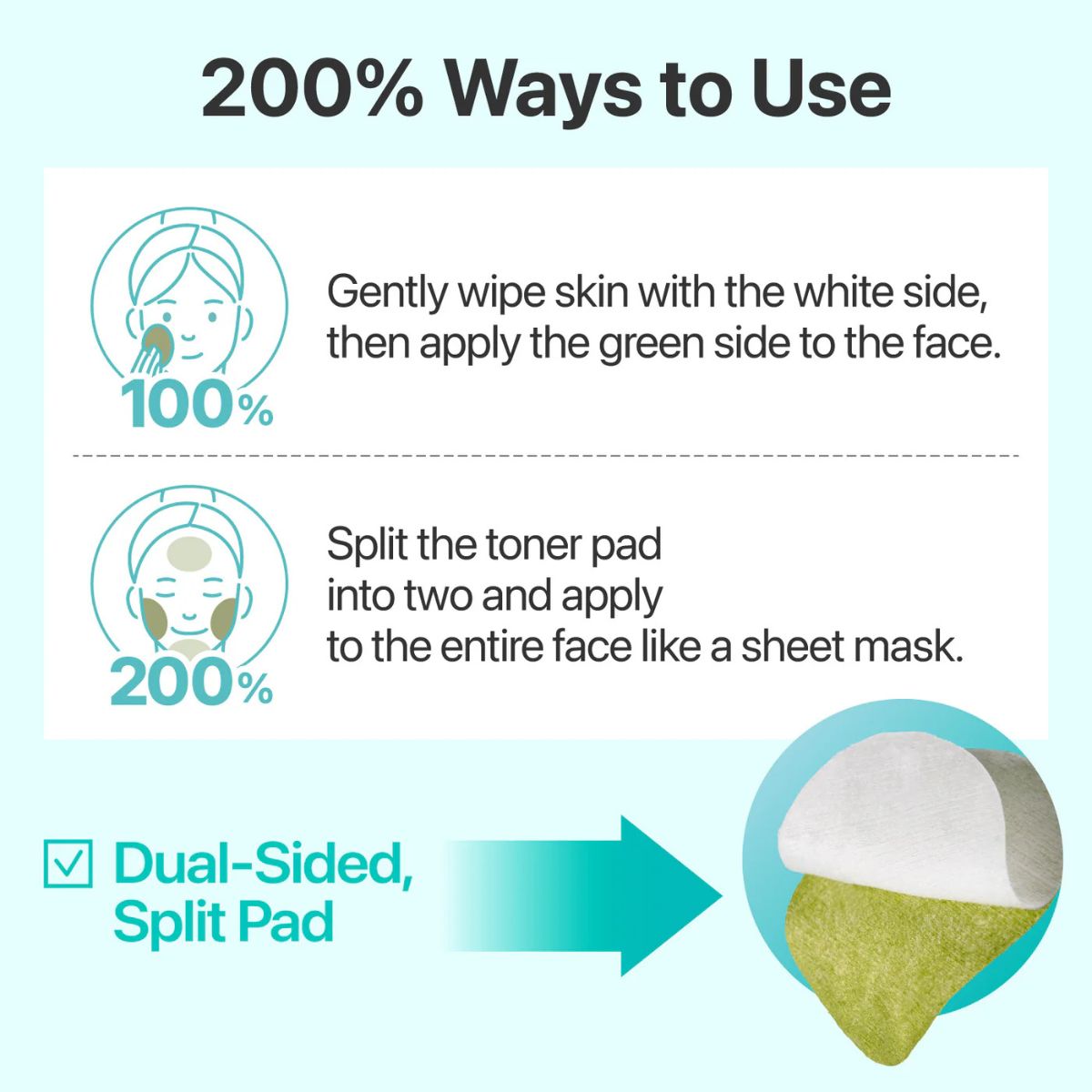 No.1 Centella Re-leaf Green Toner Pad 190mL 70pads