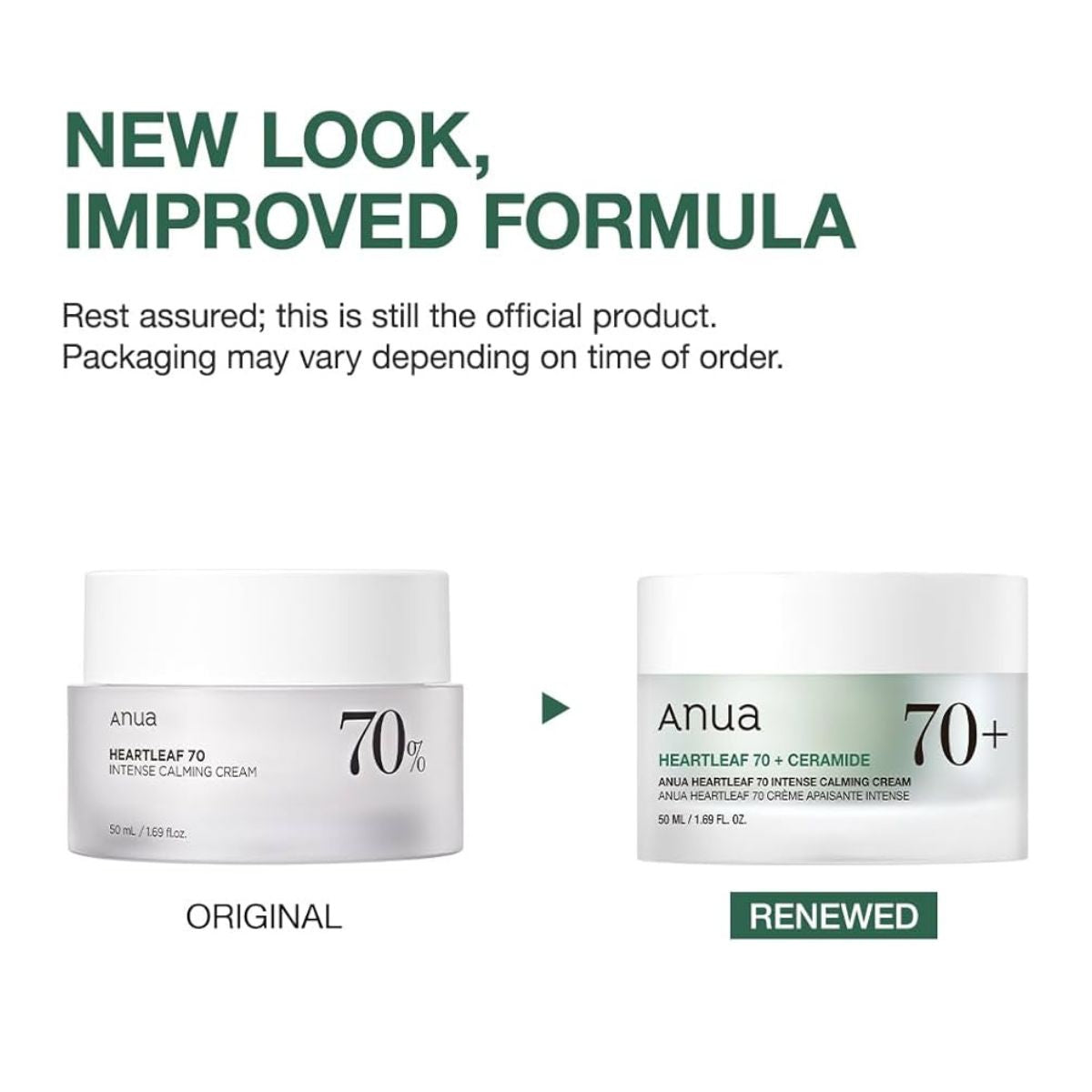 Heartleaf 70% Intense Calming Cream 50mL