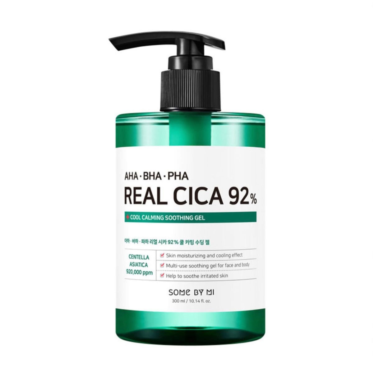 AHA BHA PHA Real Cica 92% Cool Calming Soothing Gel 300mL