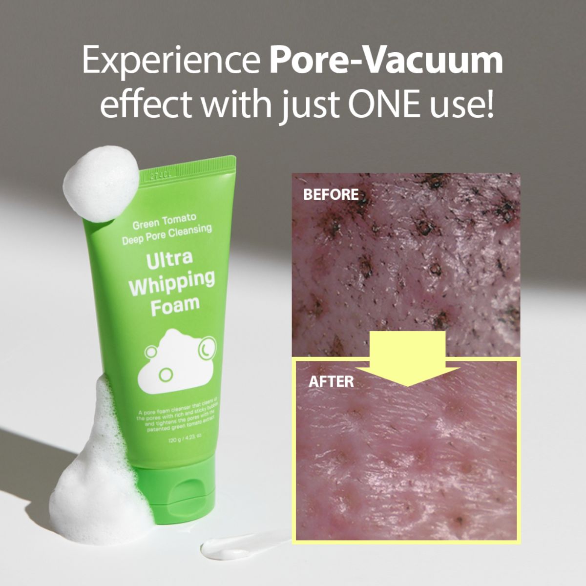 Green Tomato Deep Pore Cleansing Ultra Whipping Foam 120g