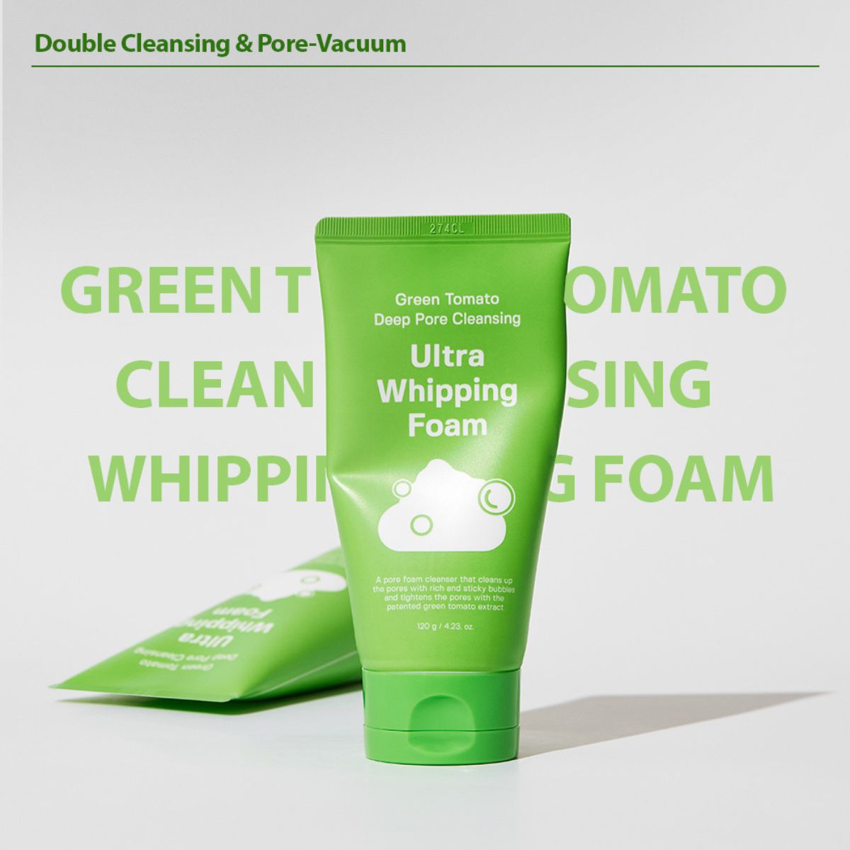 Green Tomato Deep Pore Cleansing Ultra Whipping Foam 120g