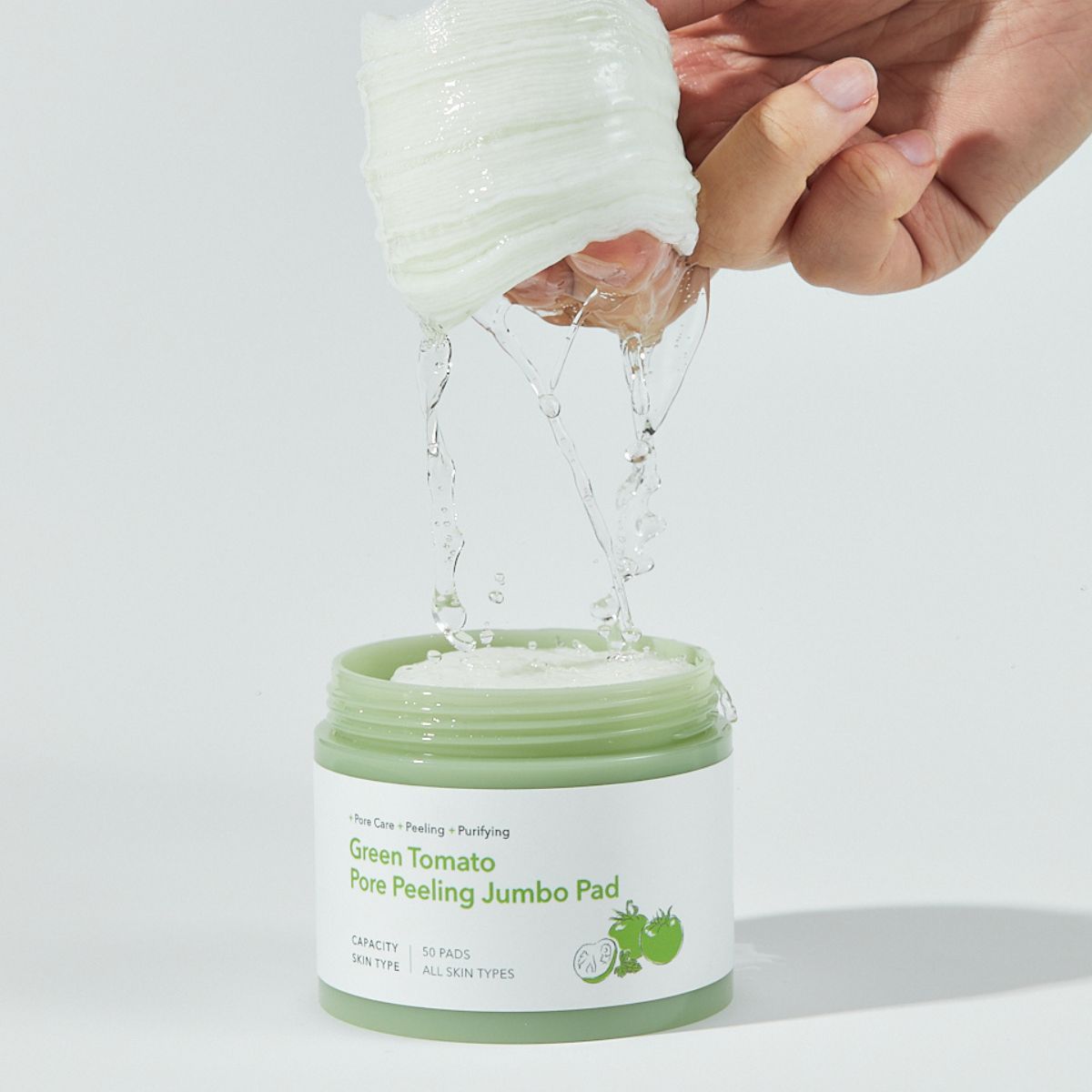 Green Tomato Pore Peeling Jumbo Pad (60ea)
