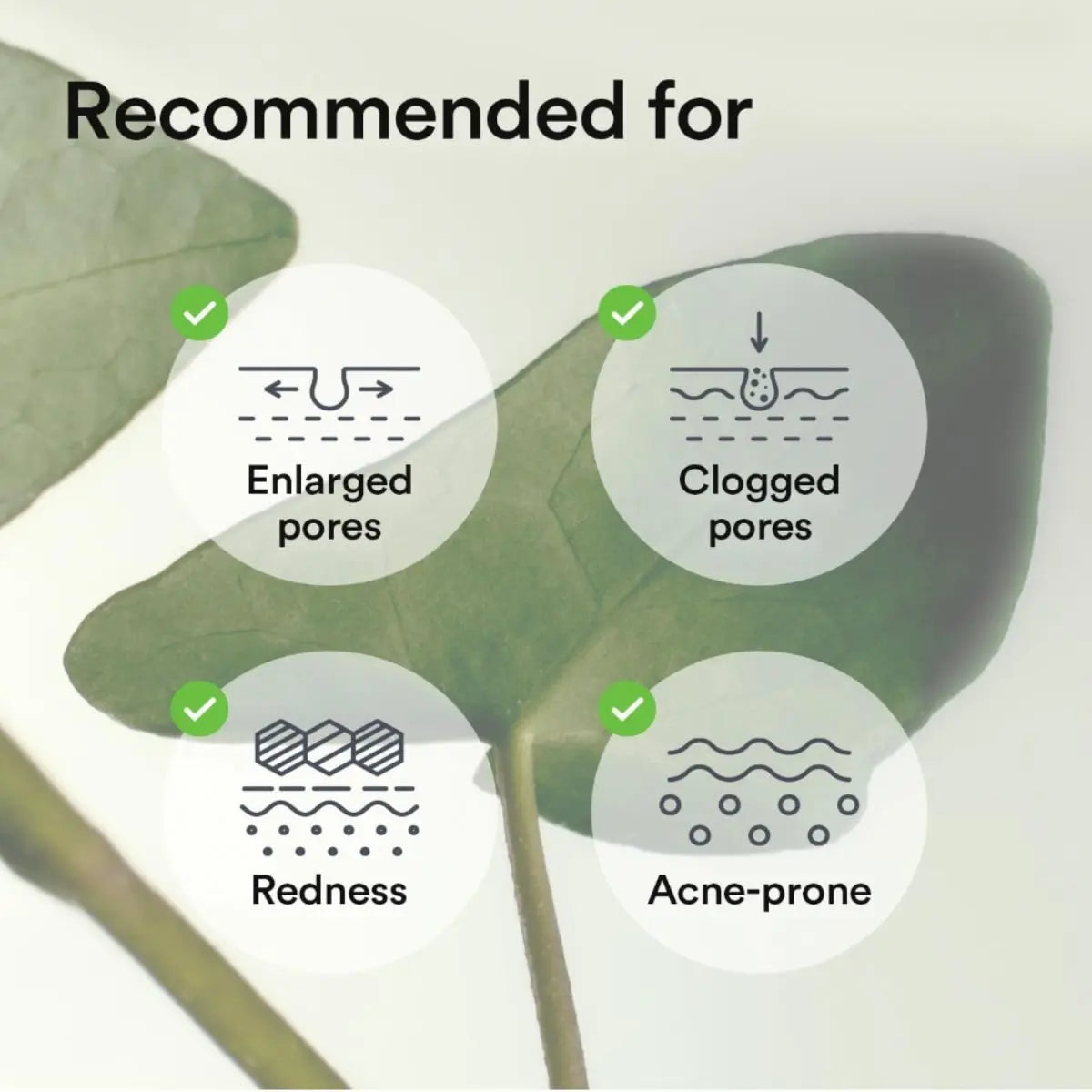 Visuel montrant les recommandations d’utilisation du masque pour les pores.