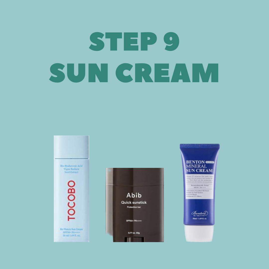 Step 9 - Sun Cream