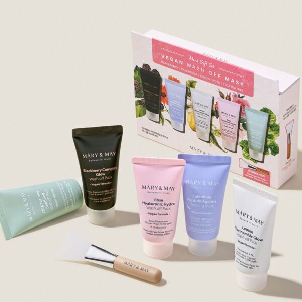 Vegan Wash Off Mask Mini Gift Set - Image 2